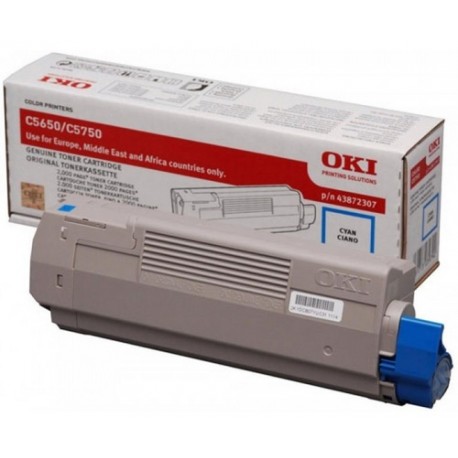 OKI 43872307 Cartouche de toner Original Cyan 1 pièce(s)