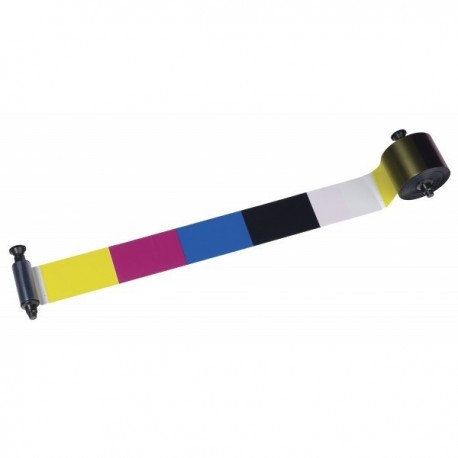 R3011 Ruban 5 panneaux couleur  YMCKO, 200 faces pour imprimante à Rubans Pebble4 & Dualys3
