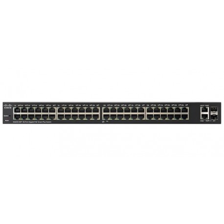 Cisco Small Business SG220-50 Géré L2 Gigabit Ethernet (10/100/1000) Noir