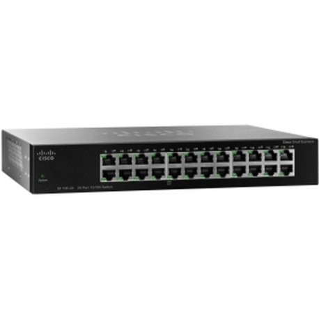 Cisco Small Business SF110-24 Non-géré L2 Fast Ethernet (10/100) Noir