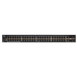 Cisco SG550X-48MP Géré L3 Gigabit Ethernet (10/100/1000) Connexion Ethernet, supportant l'alimentation via ce port (PoE) 1U Noir