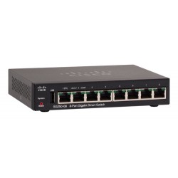 Cisco SG250-08 Géré L2/L3 Gigabit Ethernet (10/100/1000) Noir