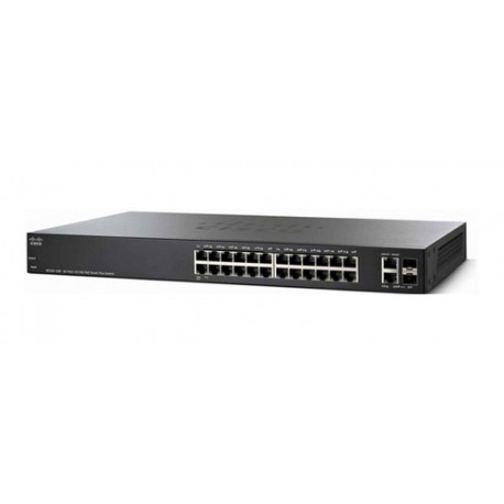 Cisco SG250X-24P Géré L2/L3 Gigabit Ethernet (10/100/1000) Connexion Ethernet, supportant l'alimentation via ce port (PoE) 1U No