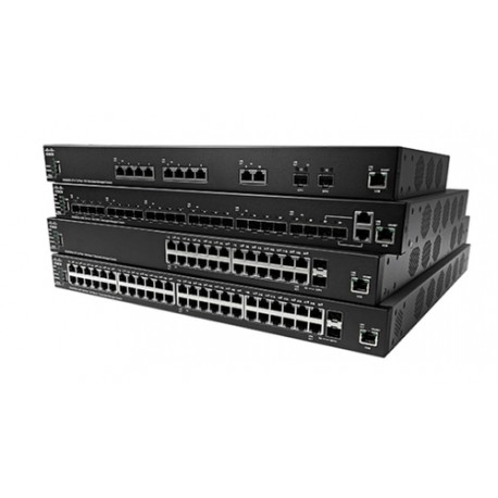 Cisco SX350X-24F-K9-EU commutateur réseau Géré L2/L3 Aucun 1U Noir