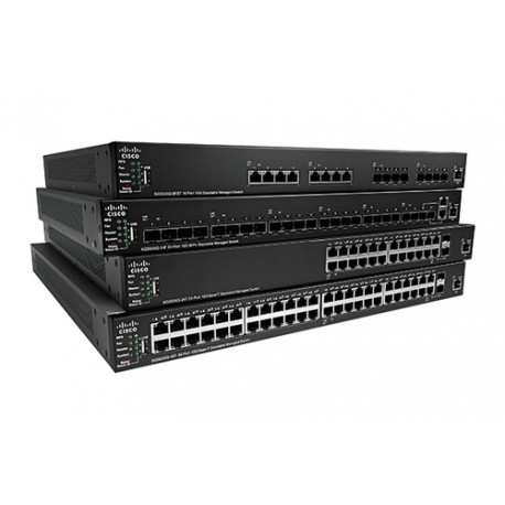 Cisco 550X Géré L2/L3 10G Ethernet (100/1000/10000) 1U Noir