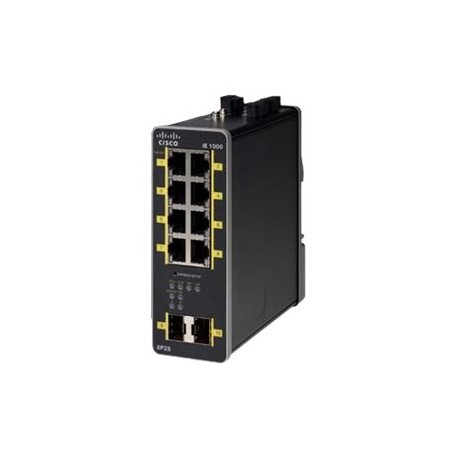 Cisco IE-1000-8P2S-LM commutateur réseau Géré Gigabit Ethernet (10/100/1000) Connexion Ethernet, supportant l'alimentation via c
