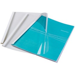 Fellowes 53150 matériel de reliure A4 Plastique, PVC Transparent, Blanc 100 pièce(s)