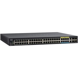 Cisco SG350X-48PV Géré L3 Gigabit Ethernet (10/100/1000) Connexion Ethernet, supportant l'alimentation via ce port (PoE) 1U Noir