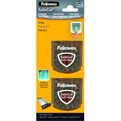 Fellowes Kit de 2 lames SafeCut coupe droite