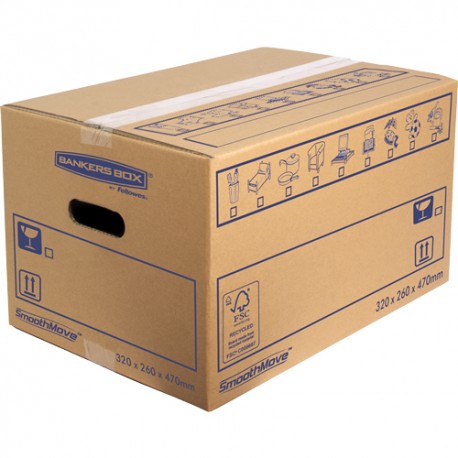 Fellowes 6207201 Emballage Boîte d’emballage Bleu, Marron