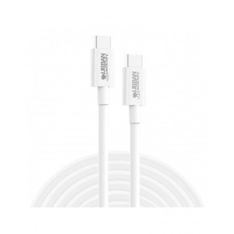 Urban Factory CAB02UF câble USB 2 m USB 3.2 Gen 1 (3.1 Gen 1) USB C Blanc