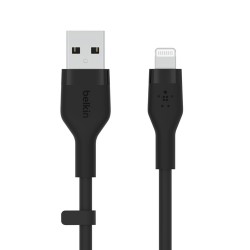 Belkin Cbl Silicqe USB-A LTG 2M noir câble USB USB A USB C/Lightning