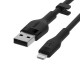 Belkin Cbl Silicqe USB-A LTG 2M noir câble USB USB A USB C/Lightning