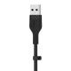 Belkin Cbl Silicqe USB-A LTG 2M noir câble USB USB A USB C/Lightning