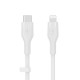 Belkin Cbl Silicone USB-C LTG 3M blc câble USB USB C USB C/Lightning Blanc