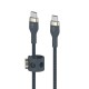 Belkin BOOST↑CHARGE PRO Flex câble USB 3 m USB 2.0 USB C Bleu