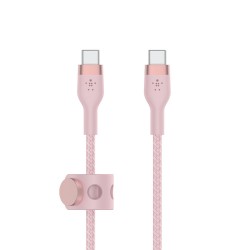 Belkin BOOST↑CHARGE PRO Flex câble USB 3 m USB 2.0 USB C Rose