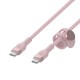 Belkin BOOST↑CHARGE PRO Flex câble USB 3 m USB 2.0 USB C Rose