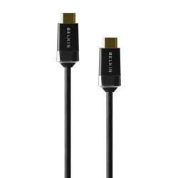 Belkin HDMI, 2m câble HDMI HDMI Type A (Standard) Noir