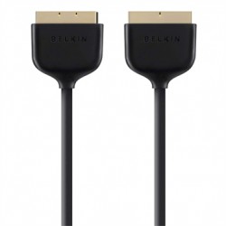 Belkin F3Y047bt2M Câble SCART 2 m SCART (21-pin) Noir