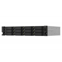 QNAP TS-1264U-RP NAS Rack (2 U) Ethernet/LAN Aluminium, Noir