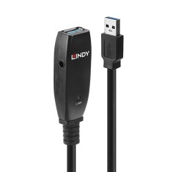 Lindy 43322 câble USB 15 m USB 3.2 Gen 1 (3.1 Gen 1) USB A Noir