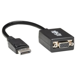 Tripp Lite P134-06N-VGA câble vidéo et adaptateur 0,15 m DisplayPort HD15 Noir
