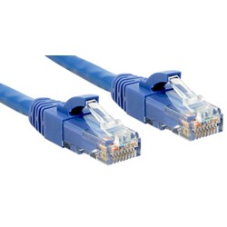 Lindy Cat.6 UTP Premium 0.3m câble de réseau Bleu 0,3 m
