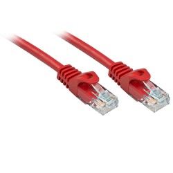 Lindy Rj45/Rj45 Cat6 0.3m câble de réseau Rouge 0,3 m U/UTP (UTP)