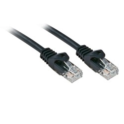 Lindy Rj45/Rj45 Cat6 3m câble de réseau Noir U/UTP (UTP)