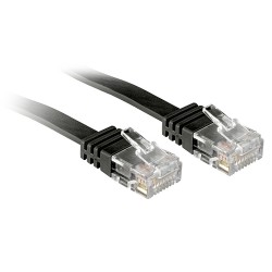Lindy 0.3m Cat.6 câble de réseau Noir 0,3 m Cat6