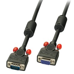 Lindy 36391 câble VGA 0,5 m VGA (D-Sub) Noir