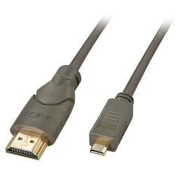 Lindy 41350 câble HDMI 0,5 m HDMI Type A (Standard) HDMI Type D (Micro) Noir