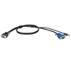 Lindy 33772 câble VGA 3 m VGA (D-Sub) Noir
