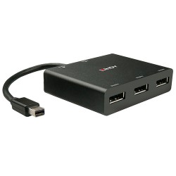 Lindy 38428 hub & concentrateur Mini DisplayPort Noir