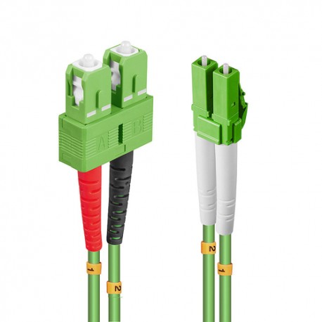 Lindy 46321 câble de fibre optique 2 m 2x LC 2x SC OM5 Vert