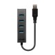 Lindy 43324 hub & concentrateur USB 3.2 Gen 1 (3.1 Gen 1) Type-A 5000 Mbit/s Noir