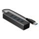 Lindy 43324 hub & concentrateur USB 3.2 Gen 1 (3.1 Gen 1) Type-A 5000 Mbit/s Noir