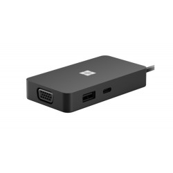 Microsoft USB-C Travel Hub Black adaptateur graphique USB Noir