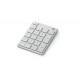 Microsoft Number Pad clavier numérique Universel Bluetooth Blanc