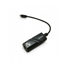Urban Factory AUR04UF changeur de genre de câble USB C RJ-45 Noir