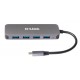 D-Link DUB-2340 hub & concentrateur USB Type-C 5000 Mbit/s Gris