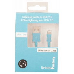 Urban Factory CID33UF câble Lightning 1 m Bleu
