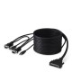Belkin OmniView™ ENTERPRISE Series Dual-Port USB KVM Cable, 3.6m câble kvm Noir 3,6 m