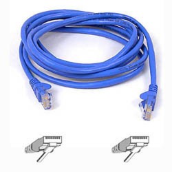 Belkin Cable patch CAT5 RJ45 snagless 1m blue câble de réseau Bleu