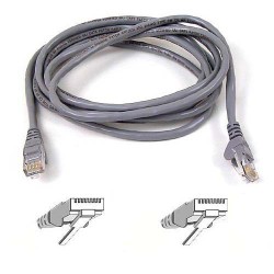 Belkin High Performance Category 6 UTP Patch Cable 5m câble de réseau Gris
