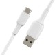 Belkin CAB001BT0MWH câble USB 0,15 m USB A USB C Blanc