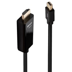 Lindy 36926 câble vidéo et adaptateur 1 m HDMI Type A (Standard) Mini DisplayPort Noir