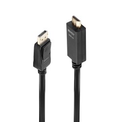 Lindy 36920 câble vidéo et adaptateur 0,5 m DisplayPort HDMI Type A (Standard) Noir