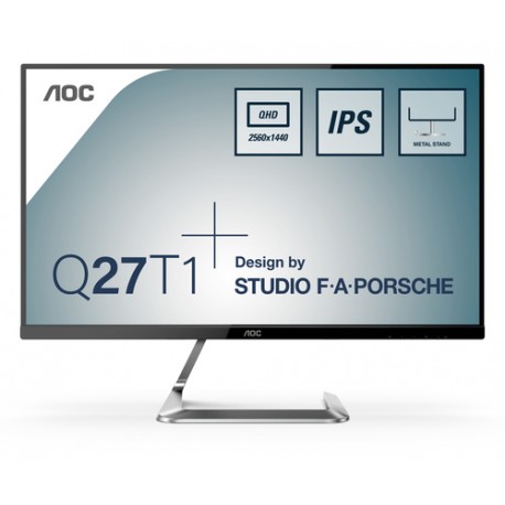 AOC Q27T1 écran plat de PC 68,6 cm (27") 2560 x 1440 pixels Quad HD LED Noir